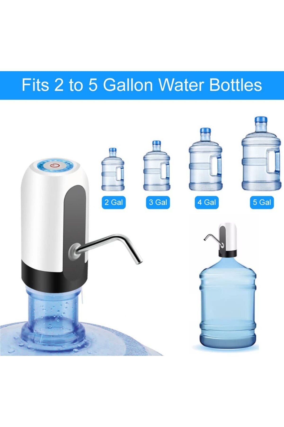 Şarjlı Otomatik Damacana Su Pompası