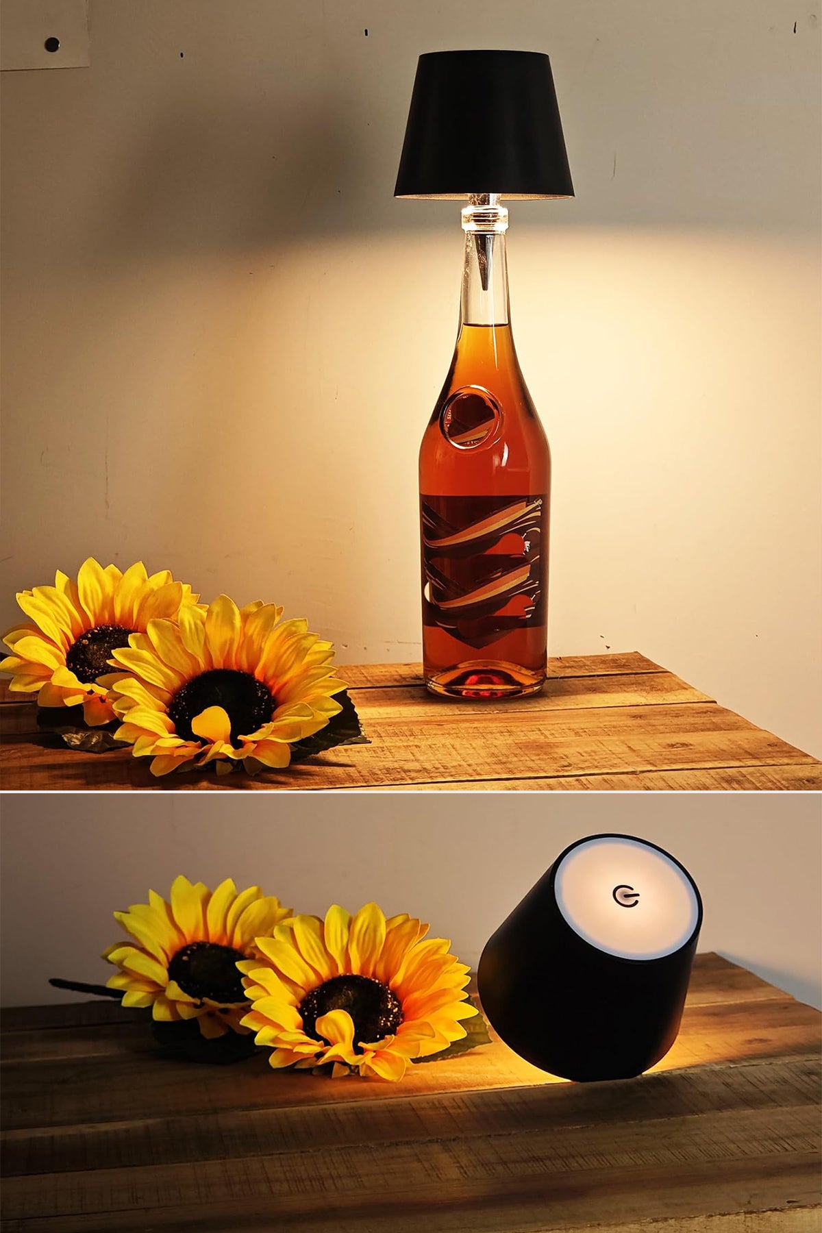 Şarjlı Kablosuz LED Şişe Başlıklı Lamba