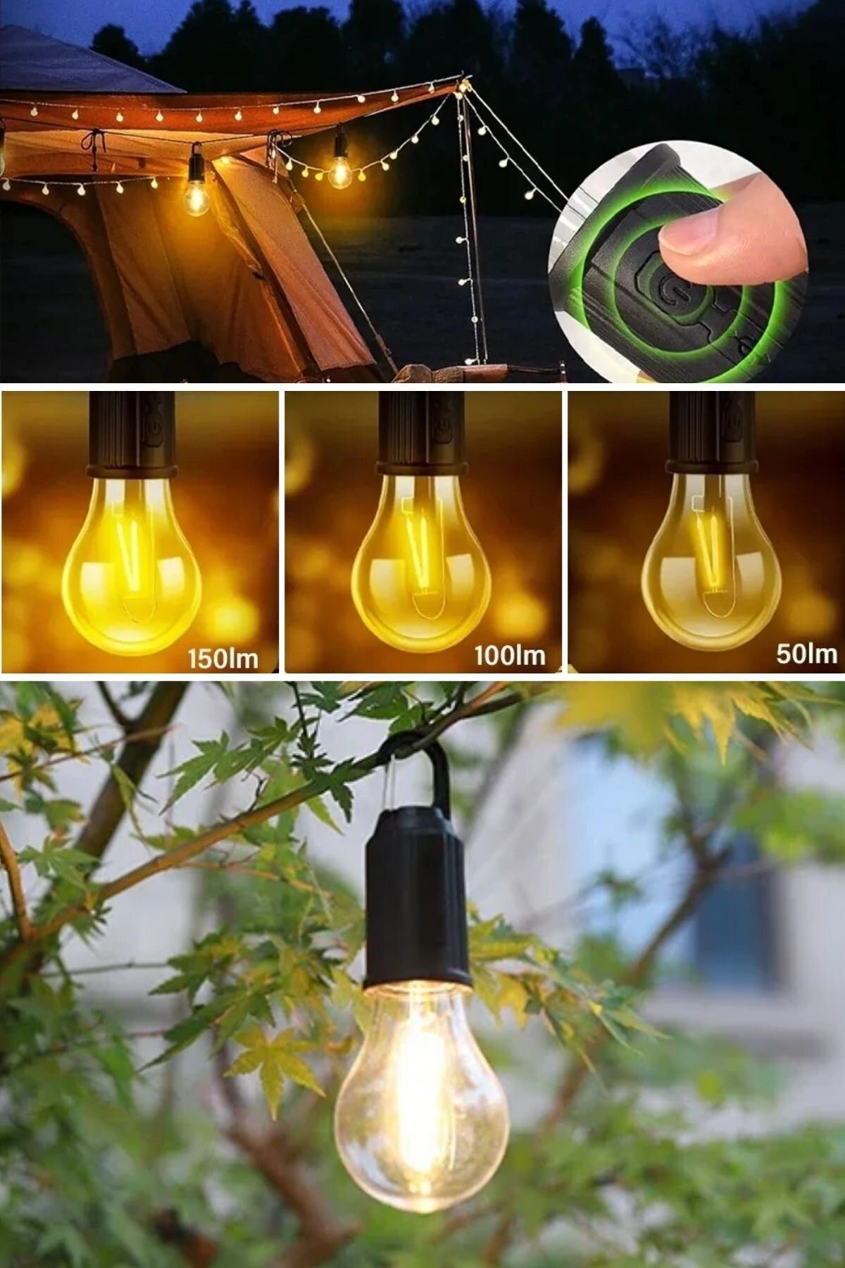 BodyLight®  Solar Led Kamp Ampülü