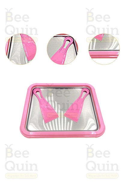 BodyLight®Ev Tipi Spatulalı Kore Tarzı Rulo Dondurma Tavası