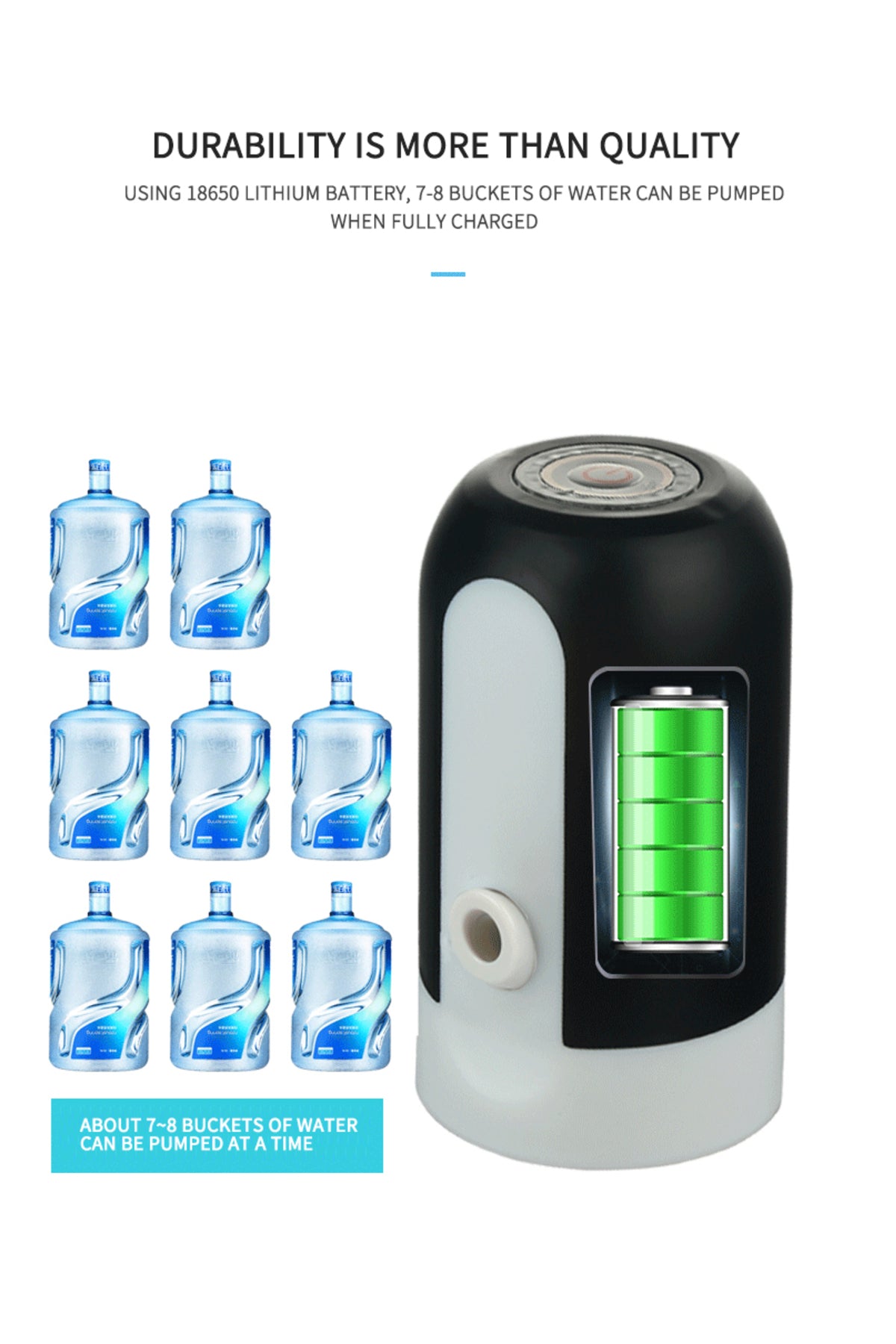 Şarjlı Otomatik Damacana Su Pompası